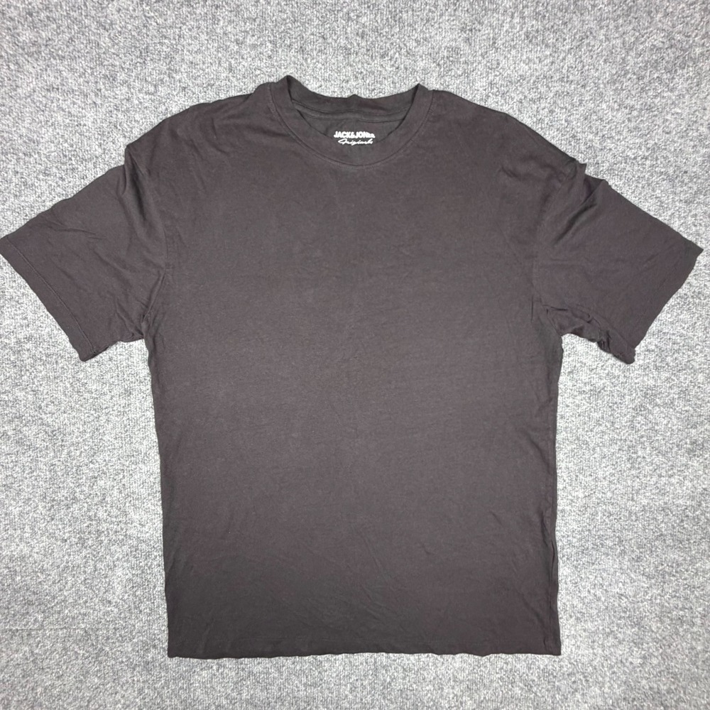 Jack & Jones Originals Jorbrink Tee Mens Large Gray Cotton Crew Neck T-Shirt L